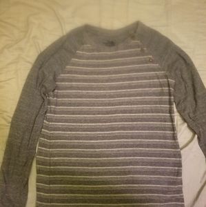 Long sleeved grey The North Face top